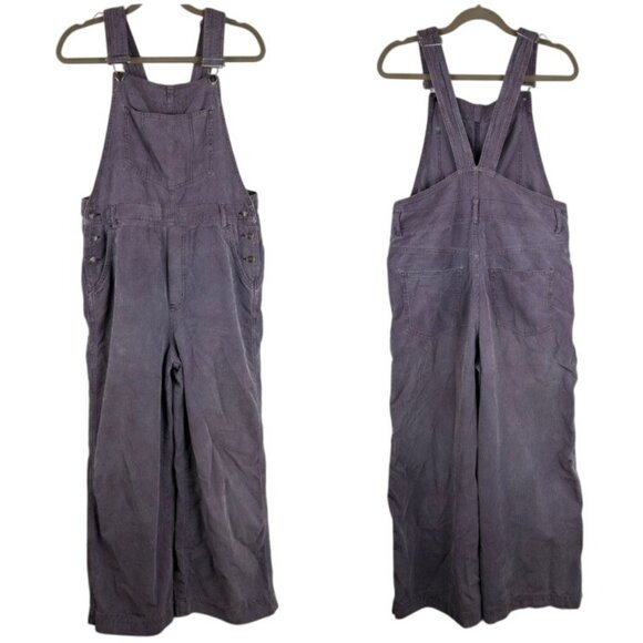 We The Free Free People Womens Small Overalls Corduroy Purple Lavender Wide Leg - Picture 1 of 16